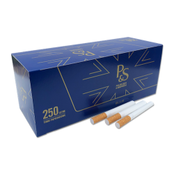 P&S Blue Parker&Simpson King Size 250 Cigarette Filter Tubes
